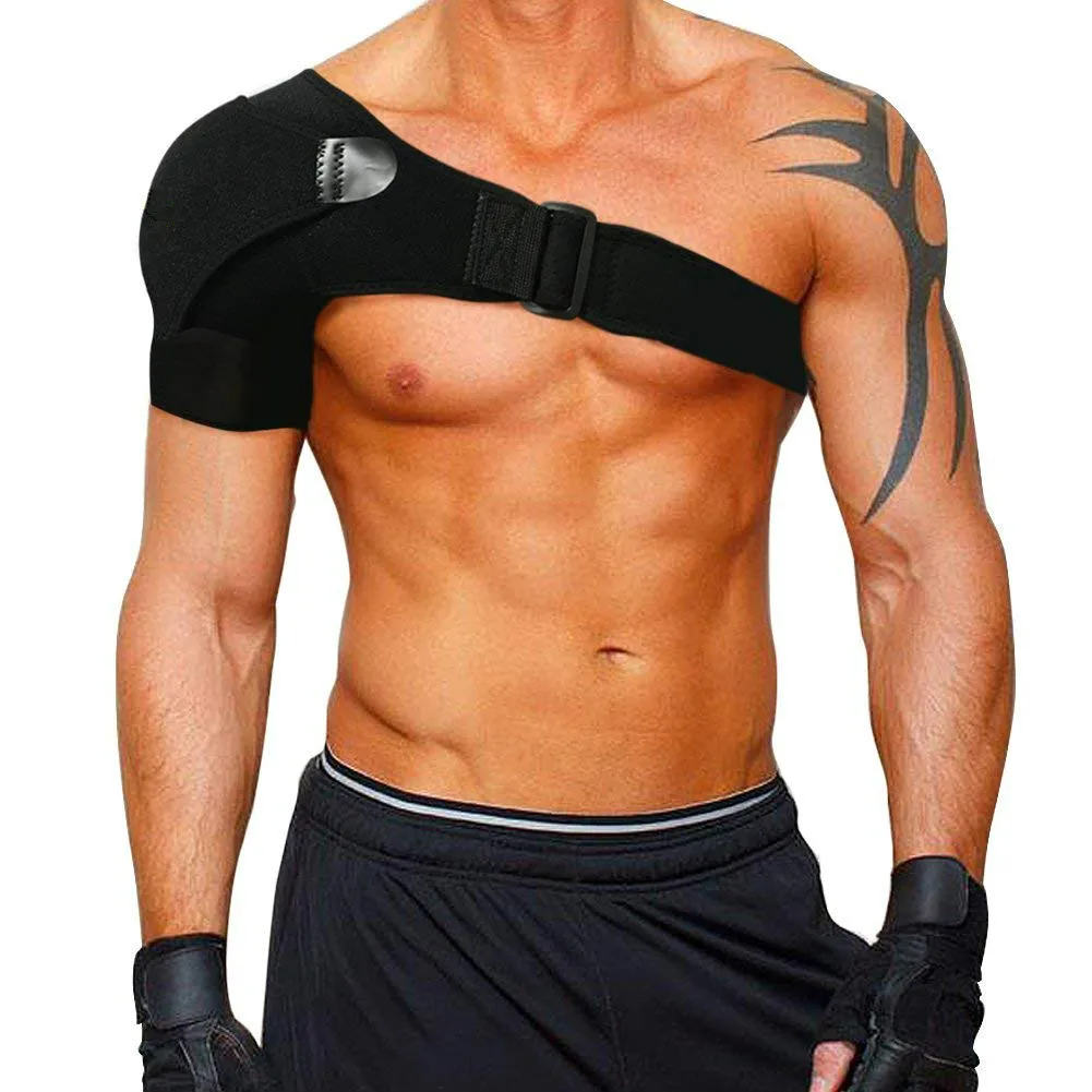 

Плечевой Фиксатор с накладкой из неопрена, поддержка плеч, облегчение боли в плечах, компрессионный рукав для плеч