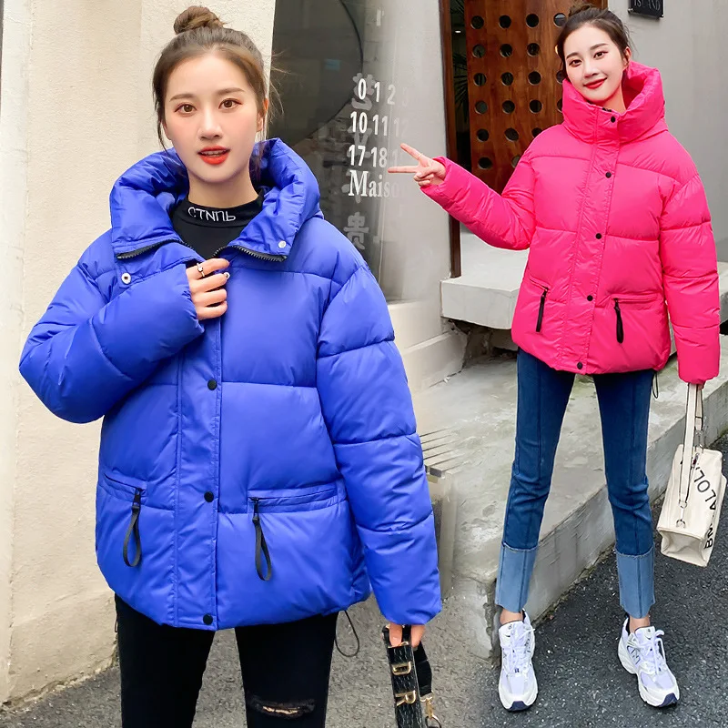 Parkas Women down Parkas Women Short Winter Loose Cotton Coat Casual Cotton-Padded Jacket Thickened Coat Women Winter Coat Women