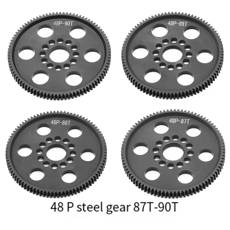 Фото ABRN-4PCS 48P Шестерня главная (87T+88T+89T+90T) универсальная для 3Racing Sakura S XI XIS CS D4 D5 1/10 RC, запчасти для тюнинга №5
