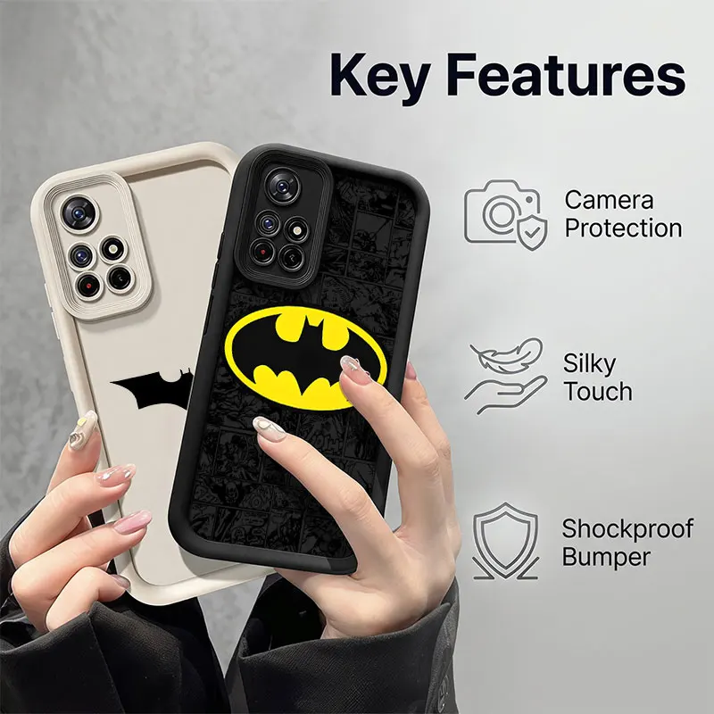 Фото Противоударный чехол для телефона B-Batmans Hero для Xiaomi Redmi Note 8 9S 10S 11 Pro Plus 12S 13 Pro+ 14S 15 Pro Plus №3