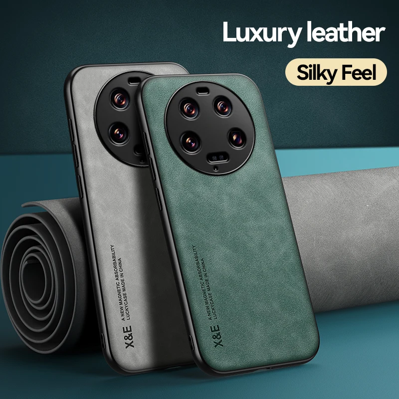 

Чехол для Xiaomi Mi 13 Ultra 5G, роскошные кожаные автомобильные магнитные чехлы для телефонов Xiaomi Mi13 Ultra mi 13 ultra 6,73 дюйма, задняя крышка