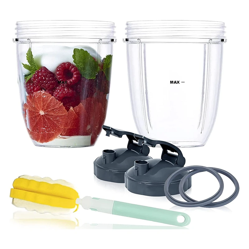 Replacement 18Oz Cups For Blender With Flip Top To Go Lid, R