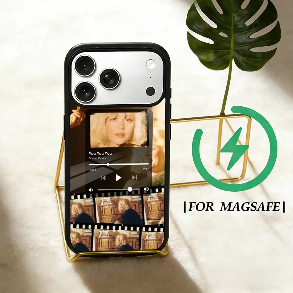 Фото Чехол для телефона Singer M-Maisie Peters для iPhone 17,16,15,14,13,12,Plus,Pro,Max с магнитной беспроводной зарядкой Magsafe №4