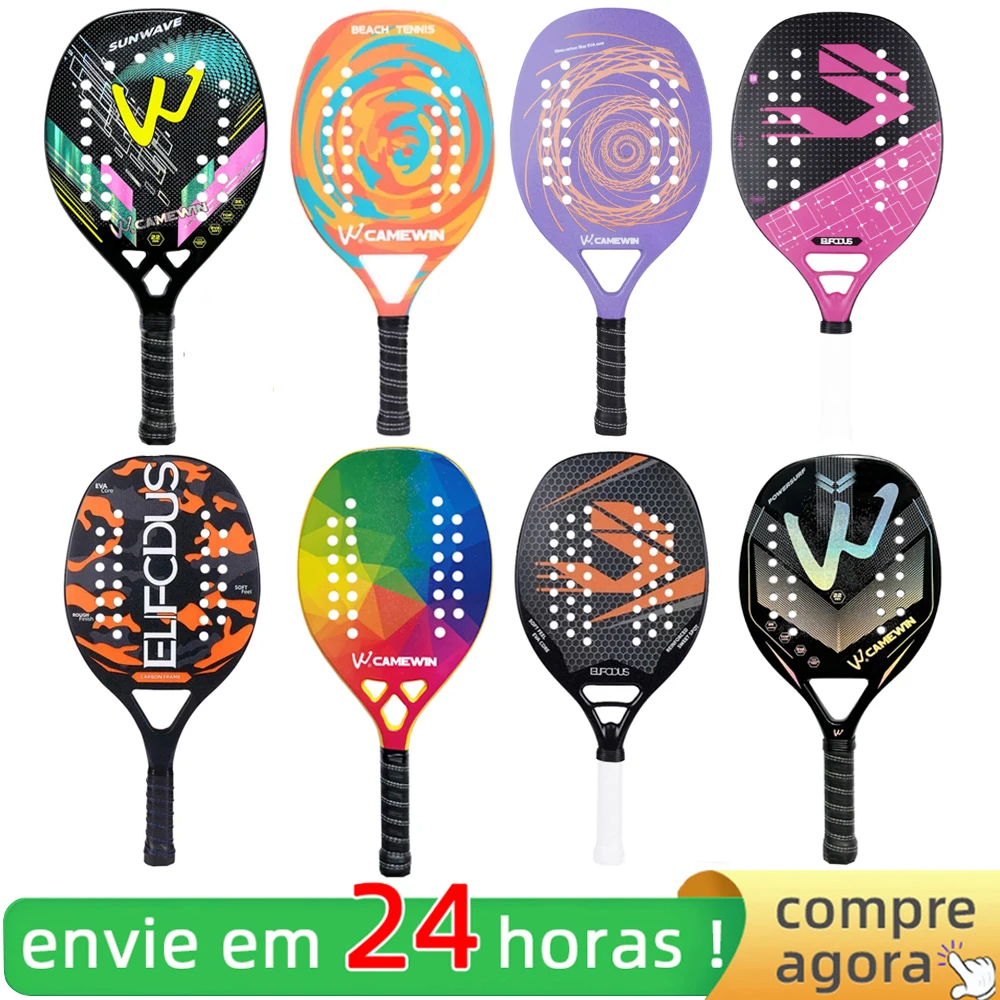 High Quality 3K Carbon and Glass Fiber Beach Tennis Racket S