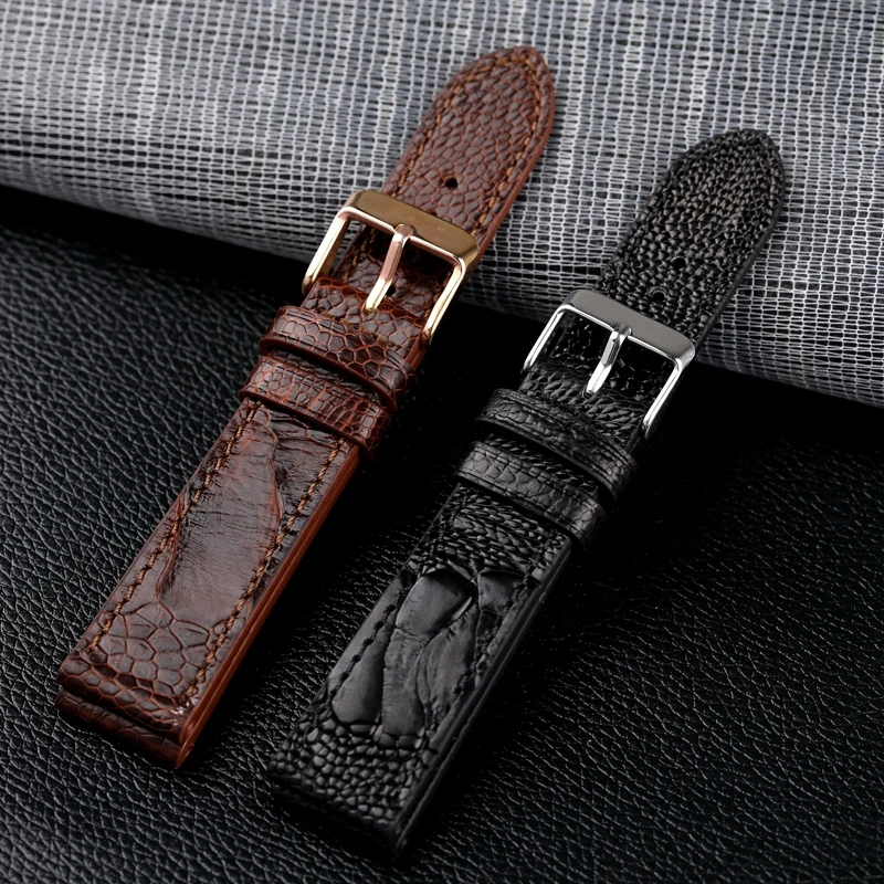 Luxury Watch Strap for Men Ostrich Foot Skin Leather Watch Strap Fahion Watch Band 18 20 22MM Apple Watch Strap Accessories