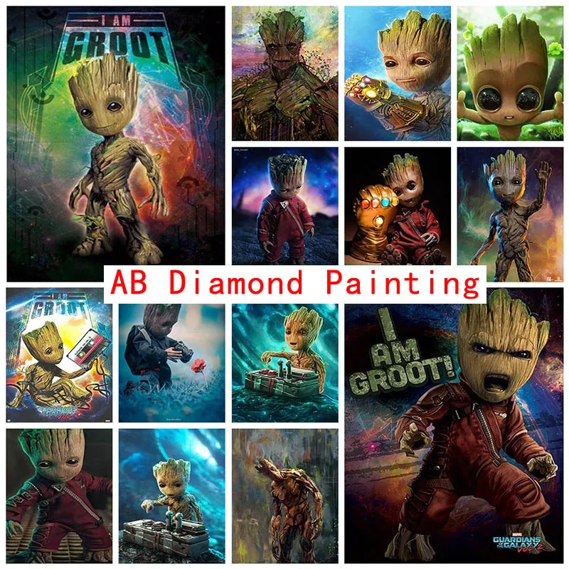 

Набор для алмазной вышивки «Marvel Грут»