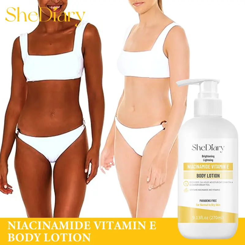 

270ml Niacinamide Vitamin e Body Lotion Natural Whitening Body Cream Removing Deposited Melanin Moisturizer Skin Care Products