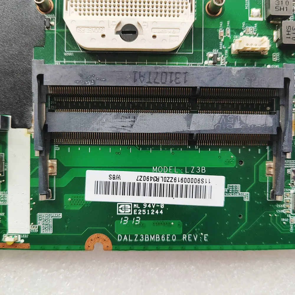 Материнская плата DALZ3BMB6E0 для ноутбука Lenovo Ideapad Z585 разъем FS1 DDR3 100% полностью