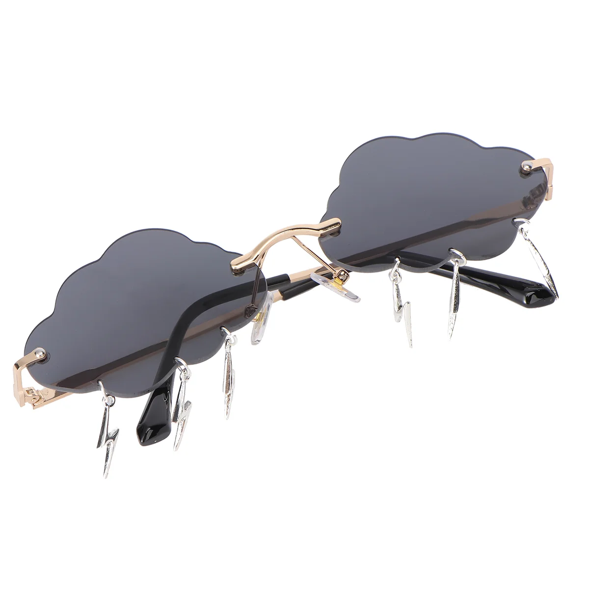 

Sunglasses Glasses Cloud Party Disco Rimless Funny 90S Eyeglasses Novelty Women Shaped Eyewear Tassel Clouds Fashion Birthday
