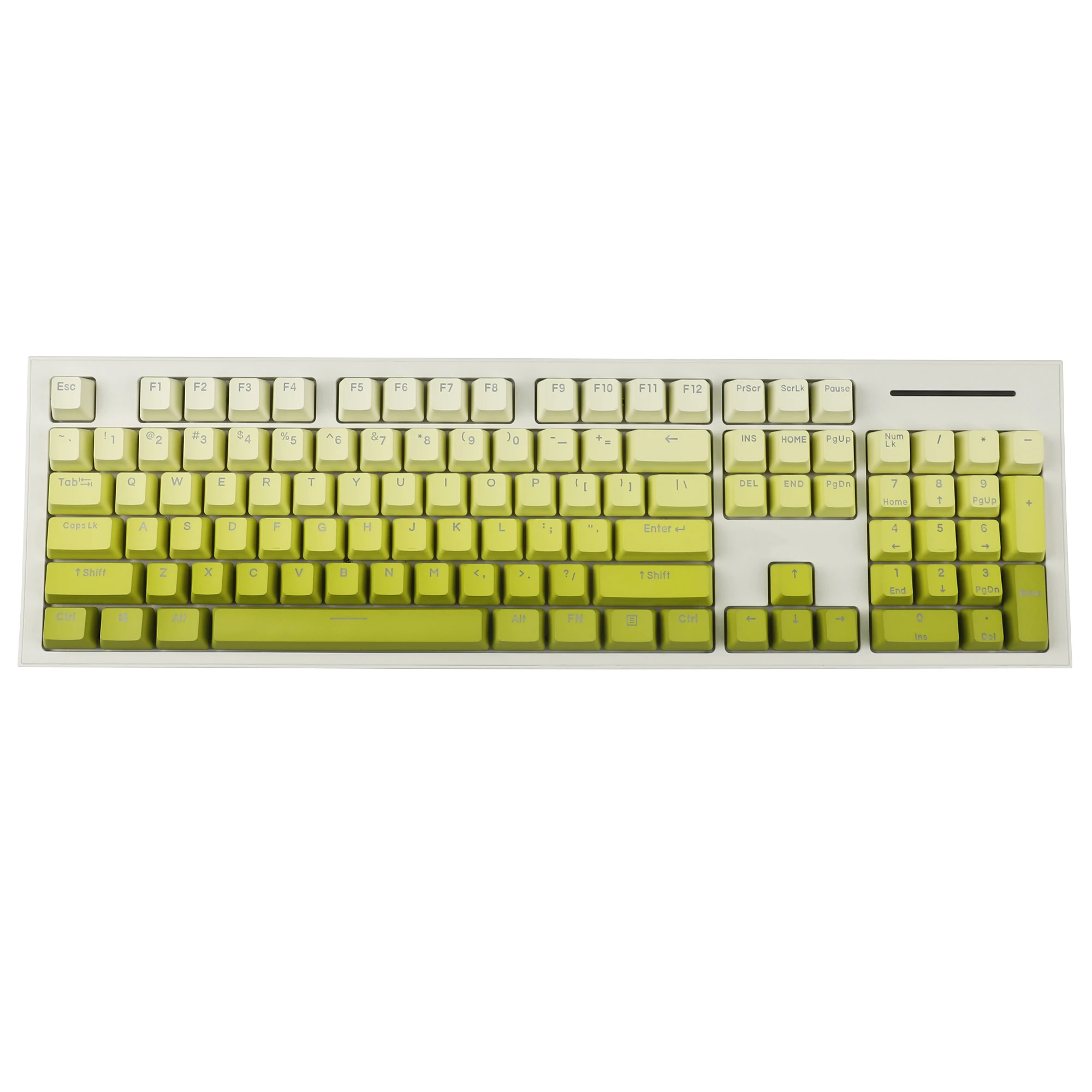 122 YMDK Lemon колпачки для клавиш с двойной подсветкой PBT OEM профиль колпачок
