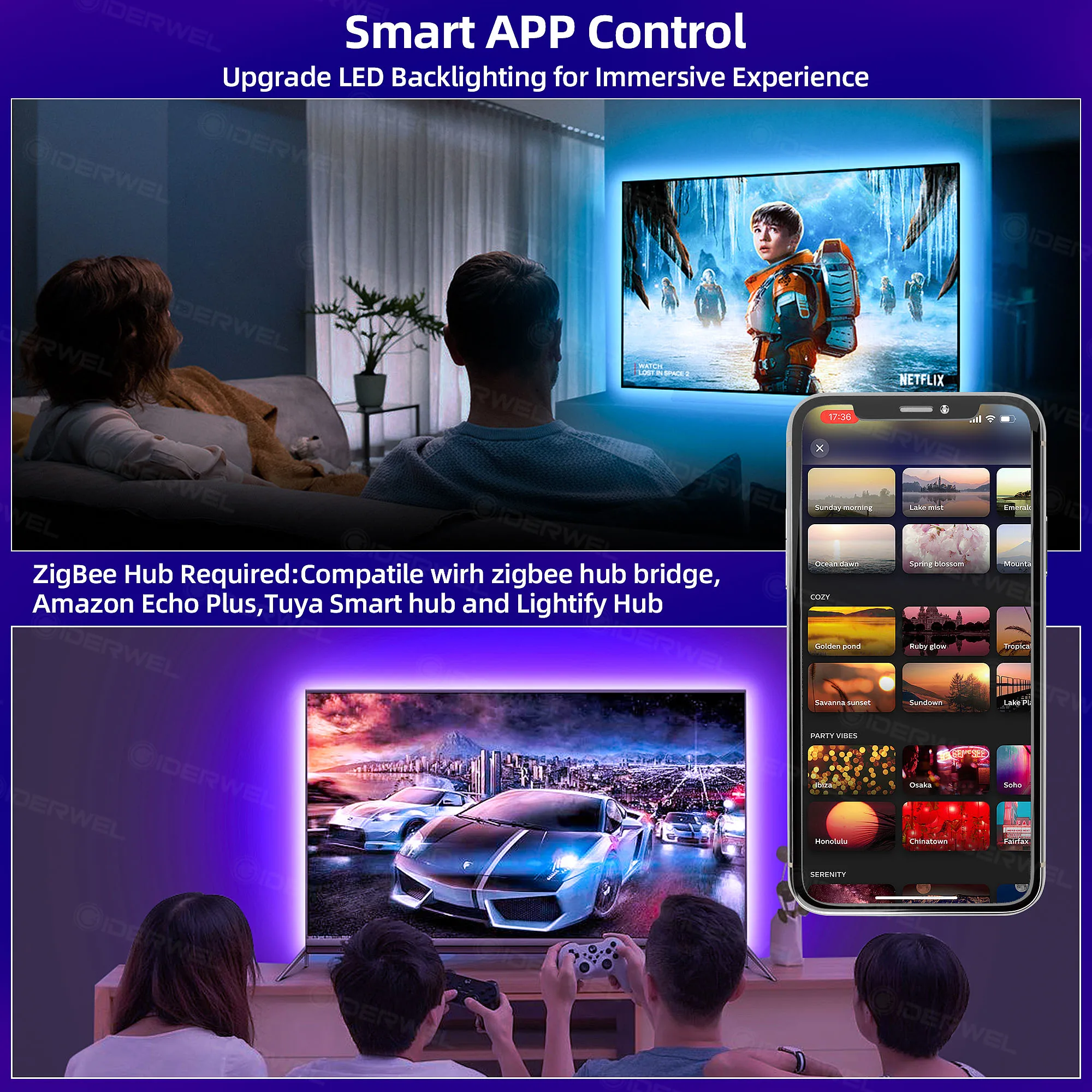 Дешево Светодиодная лента ZigBee 3,0 RGBWW с поддержкой USB, 5 В