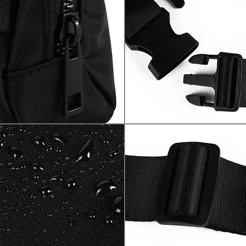 1PC Waist Bag Waterproof Bum Belt Pouch Zipper Fanny Pack Mobile Gadgets Organizer Waistpack for Running Outdoor Sports