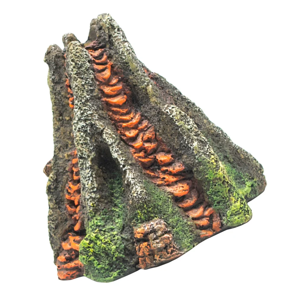 

Volcanotank Aquarium Decor Bubbler Resin Ornamentair Decorations Underwater Led Kit Decoration Landscape Craft Artificial