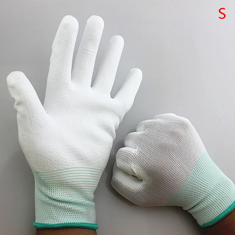 Антистатические перчатки из полиуретана с покрытием пальцами