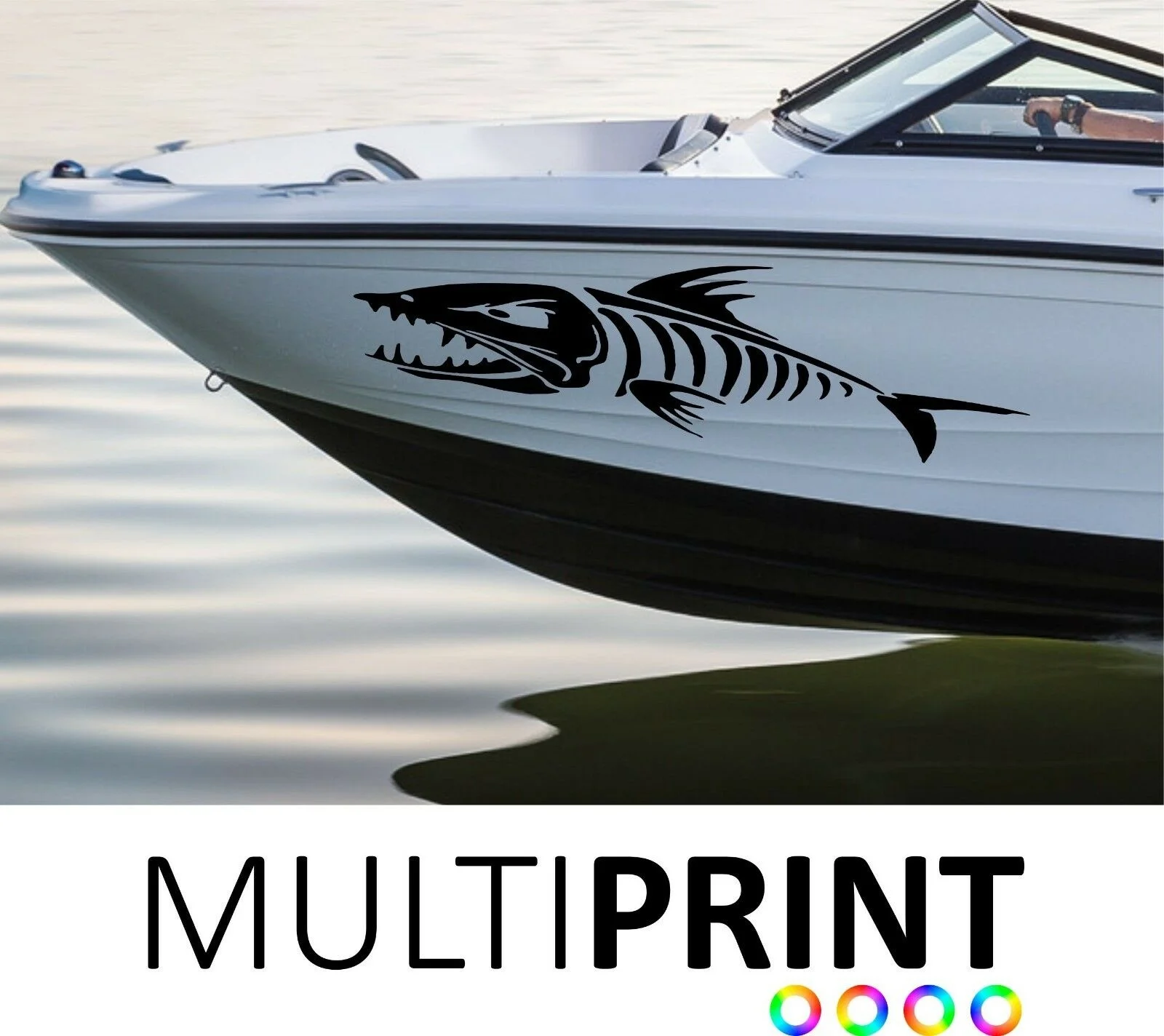 

For 2 X Boat Bone Fish Decals Stickers Graphics Vinyl P&P BOAT1