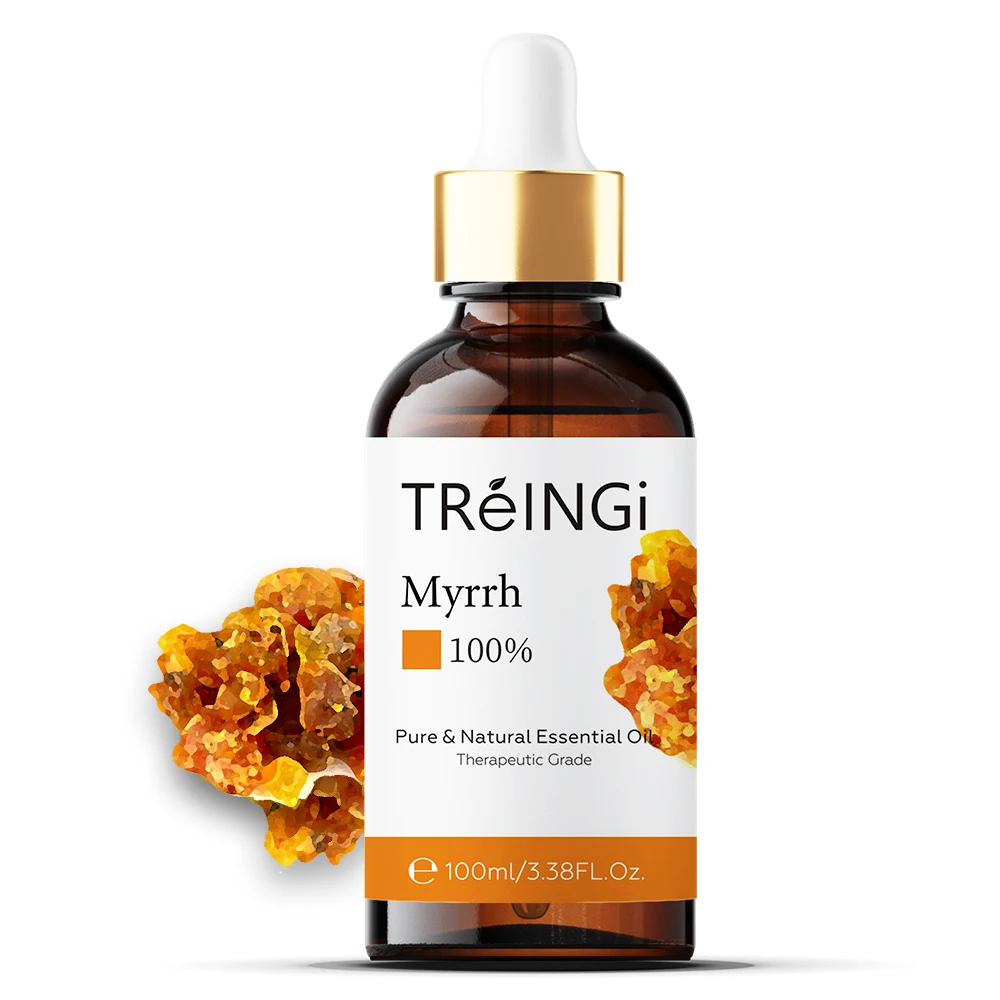 

Therapeutic Grade Myrrh Essential Oil 100ml Pure Natural Essential Oils for Skin Care Sandalwood Cinnamon Rose Lavender Tea Tree