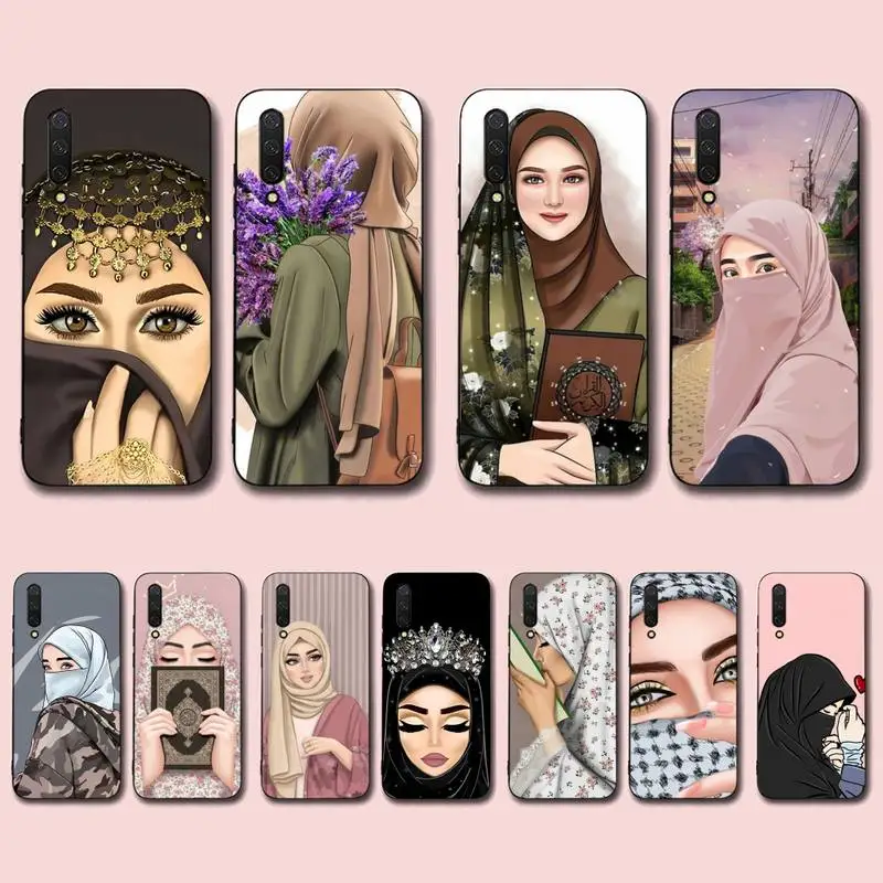 

Yinuoda Muslim Islamic Arabic Hijab Face Phone Case for Xiaomi mi 5 6 8 9 10 lite pro SE Mix 2s 3 F1 Max2 3
