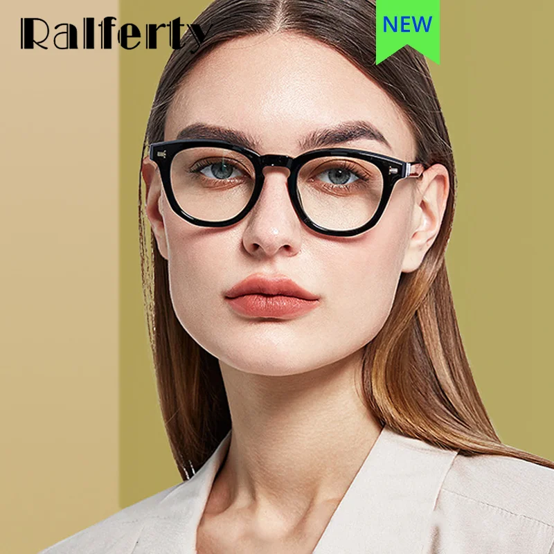 

Ralferty 2022 винтажные женские очки с оправой 0 диоптрий очки для близорукости по рецепту Ретро Анти синие компьютерные очки