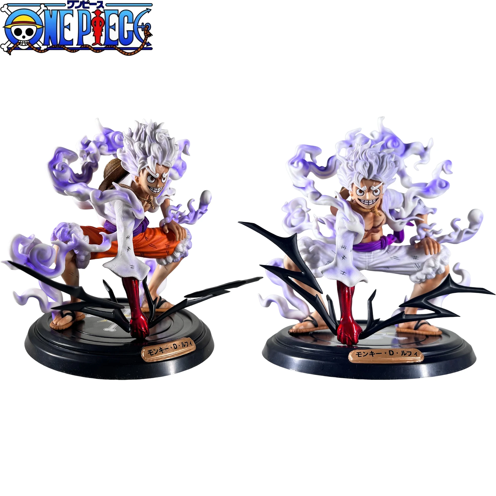 

New One Piece Luffy Sun God Nika Gear Second Squat Combat Model GK PVC Action Anime Figure Car Decoration Children's Toy Gift