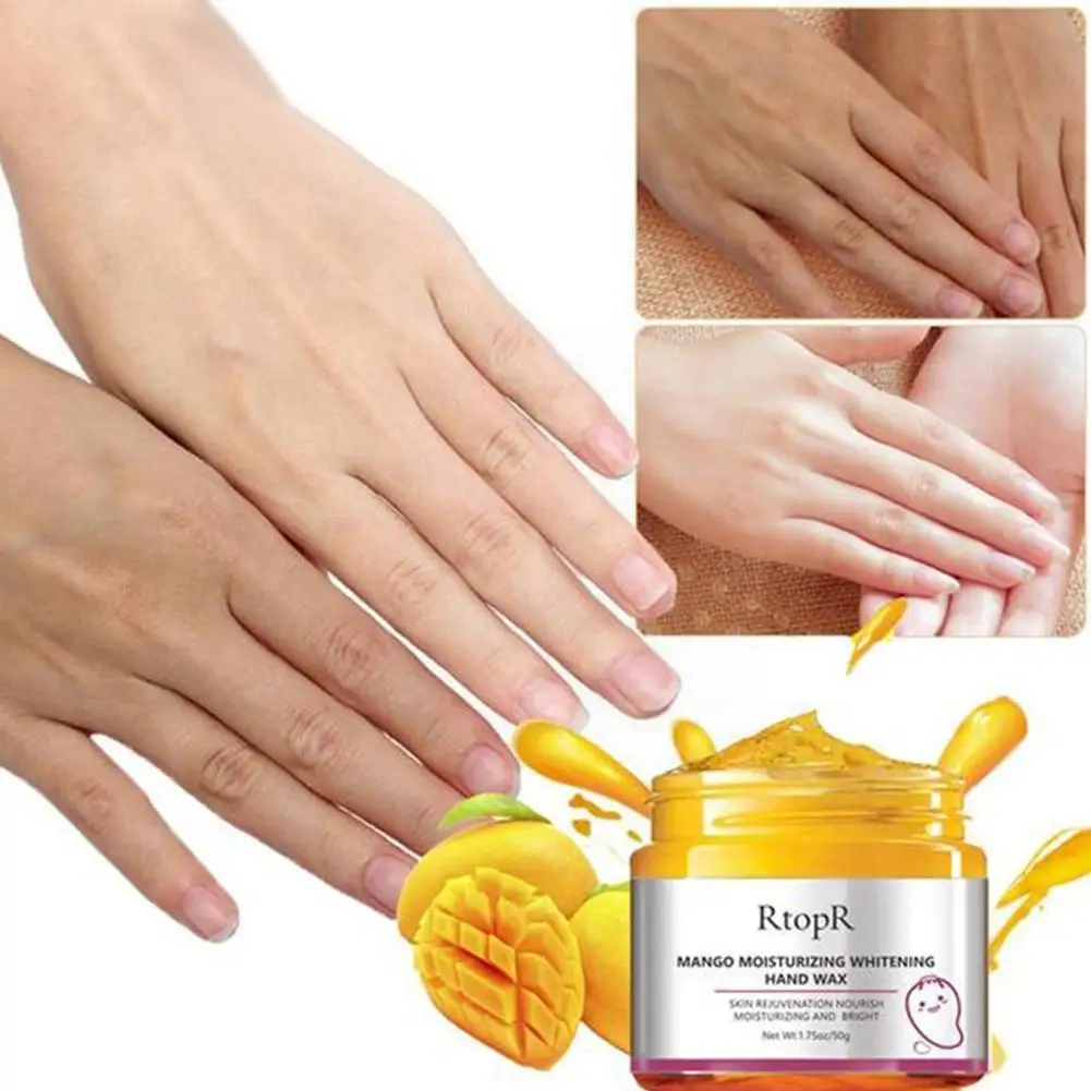 

50g Moisturizing Hand Wax Whitening Hand Nourishing Calluses Exfoliating Care Skin Anti-aging Hand Dryness Impro R5d9