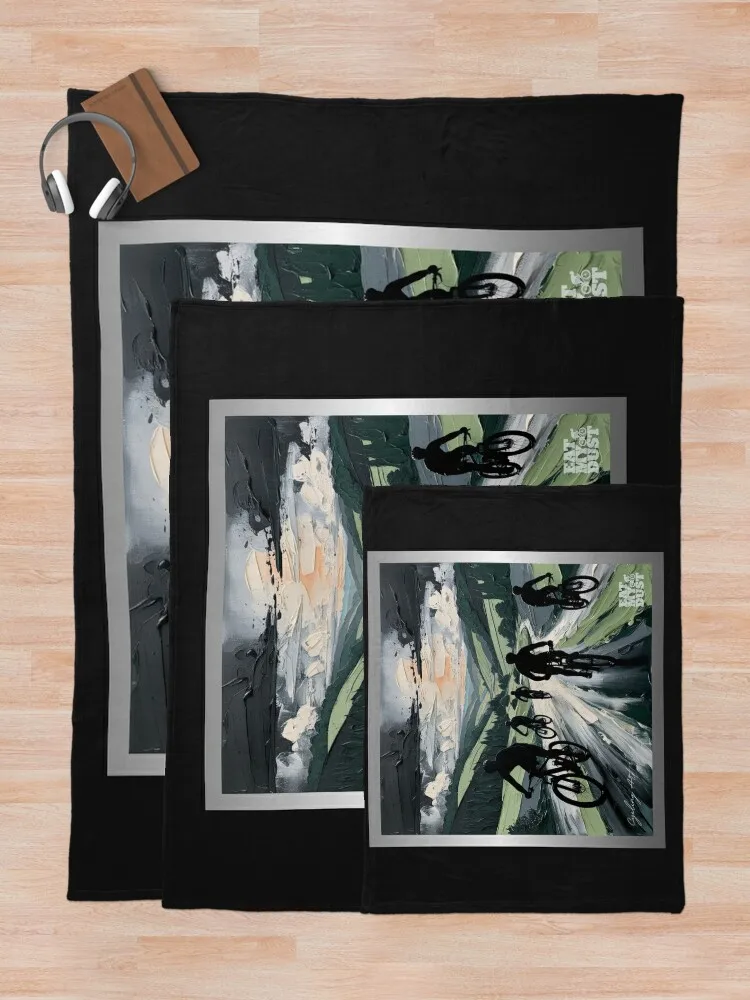 Велосипедное искусство - Mega Moody Skies Eat My Dust Плед Винтаж Тонкие одеяла для