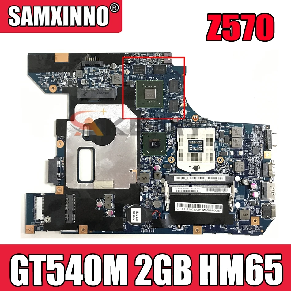 

Материнская плата для ноутбука LENOVO Z570 GT540M 2 Гб HM65 Материнская плата 10290-248.4PA01.021 11013767 N12P-GS-A1