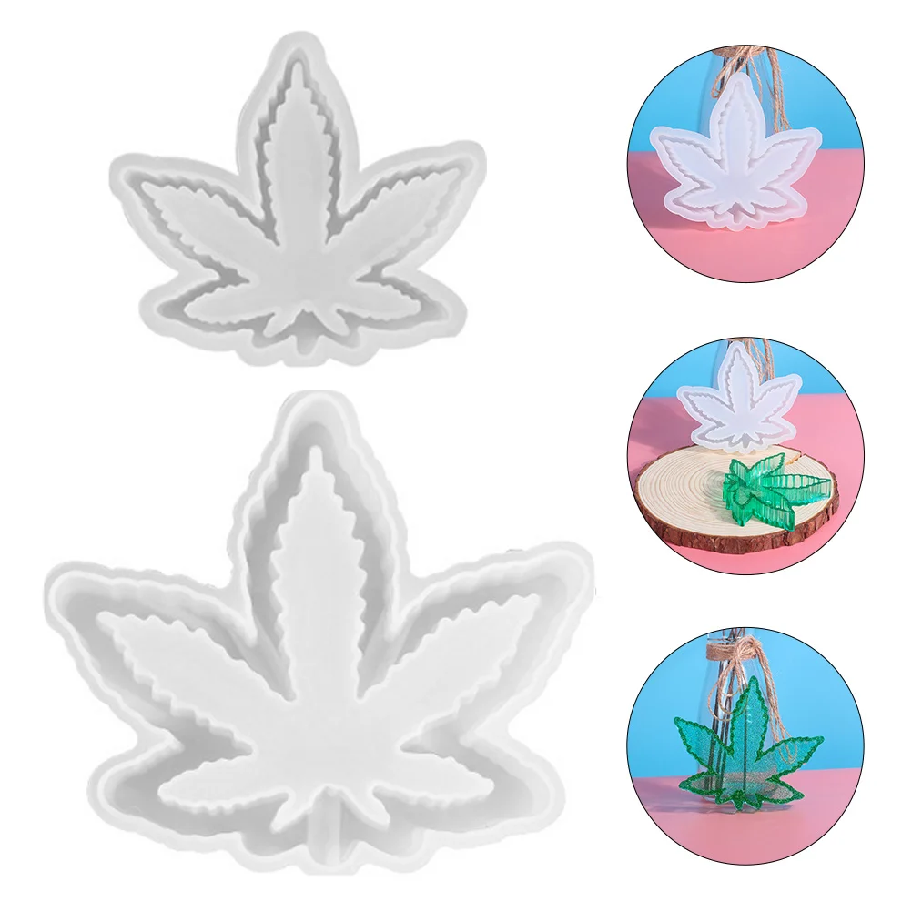 

2pcs Silicone Molds Flower Pot Resin Ashtray Silicone Plate