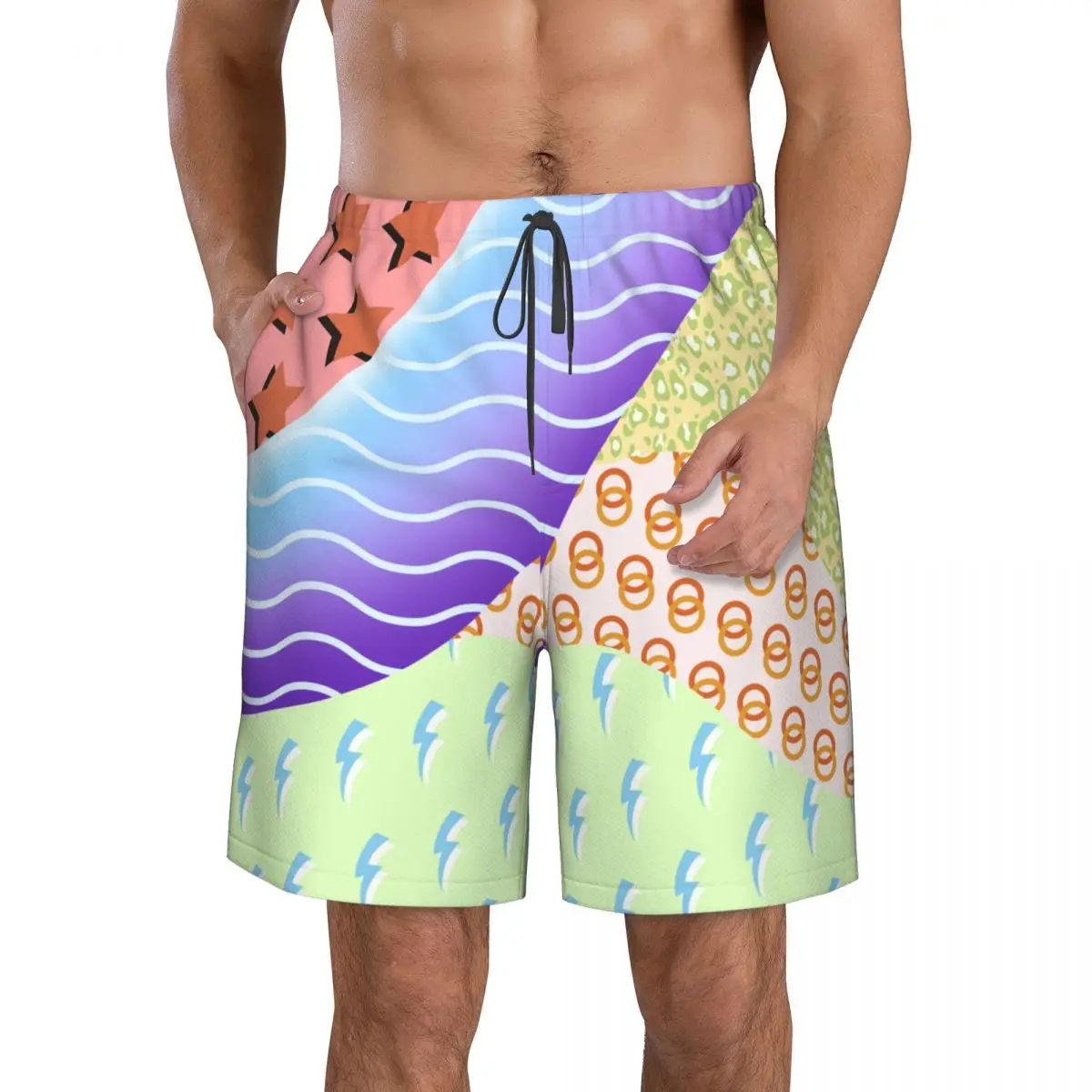 Quick Dry Summer Mens Beach Board Shorts Briefs For Man Swim Trunks Swimming Shorts Beachwear Gorgeous Pattern
