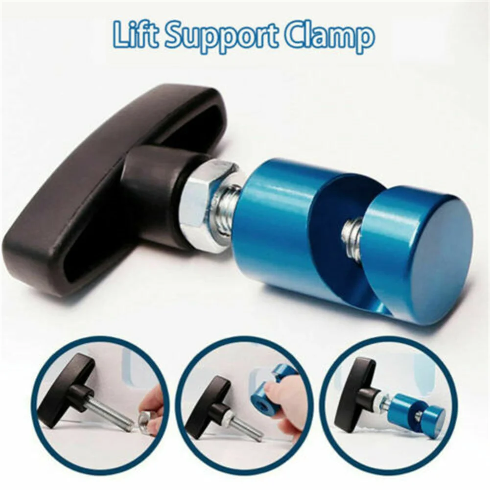 

1pcs Universal Car Hood Lift Rod Support Clamp Shock Prop Strut Stopper Retainer Tool Anti-Skid Support Clamp Accessories
