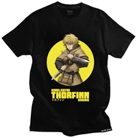 thorfinn vinland saga t shirt mens cotton adventure fiction anime manga karlsefni tee shirt short sleeve casual tshirt clothes
