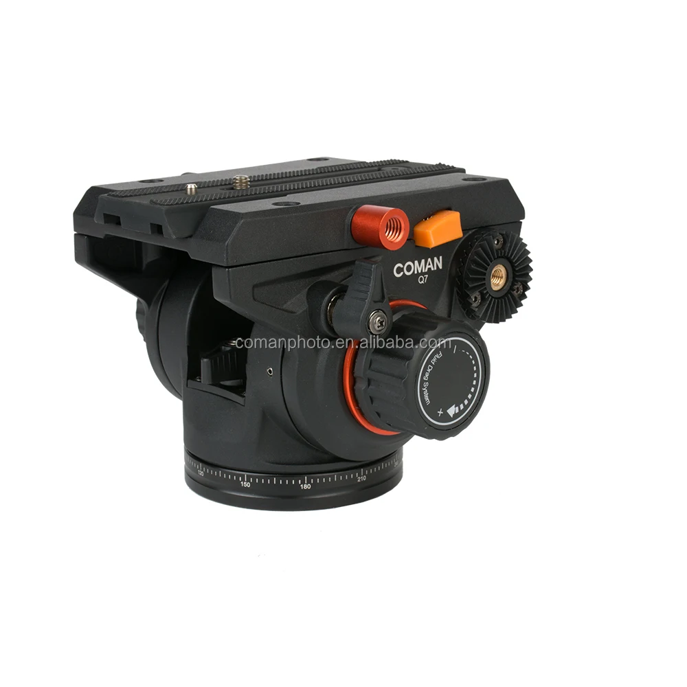 

360 degree rotation video fluid head new professional cameras fluid head for DSLR cameras tripod