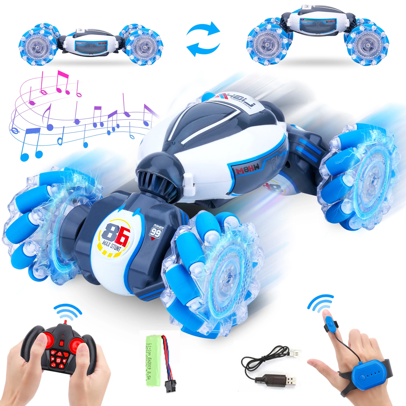 

RC Car Toy Gesture Sensing Spray Twisting Stunt Drift Car Radio Remote Controlled Cars RC 4Wd Toys for Children Boys Adults