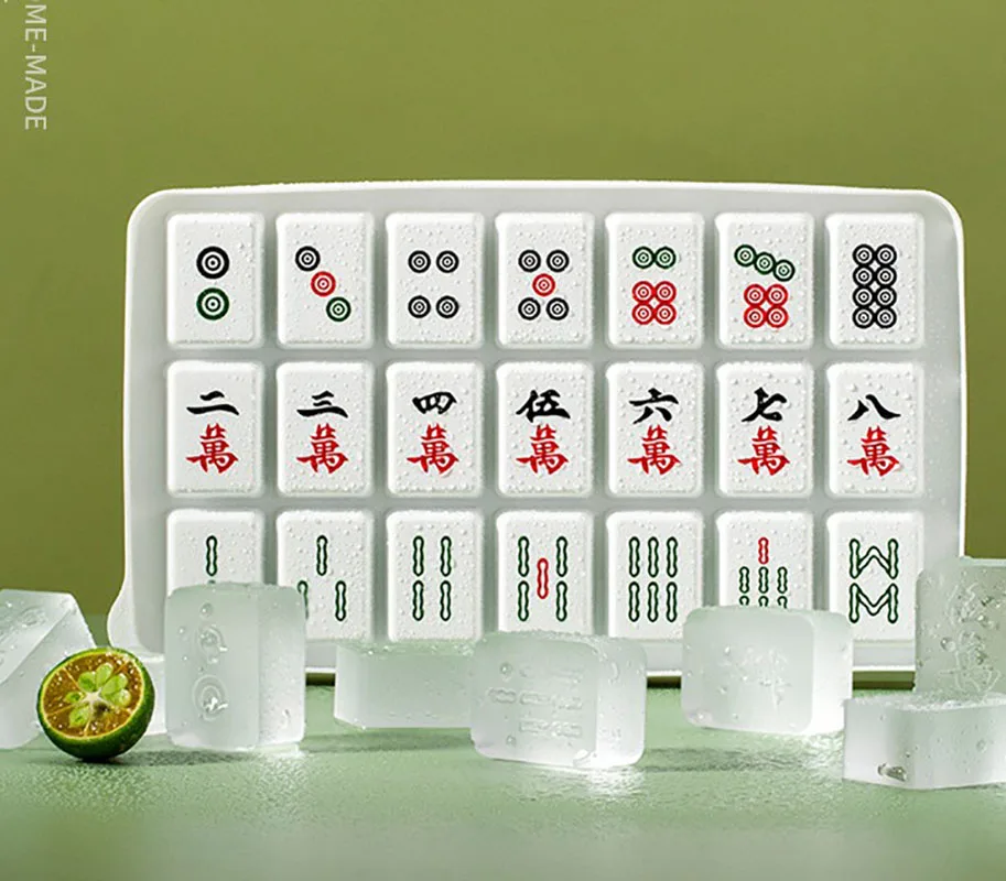 

Форма для льда для Маджонга из пищевого полипропилена форма для льда креативная форма для кубиков льда Кухонные гаджеты форма для льда для ...