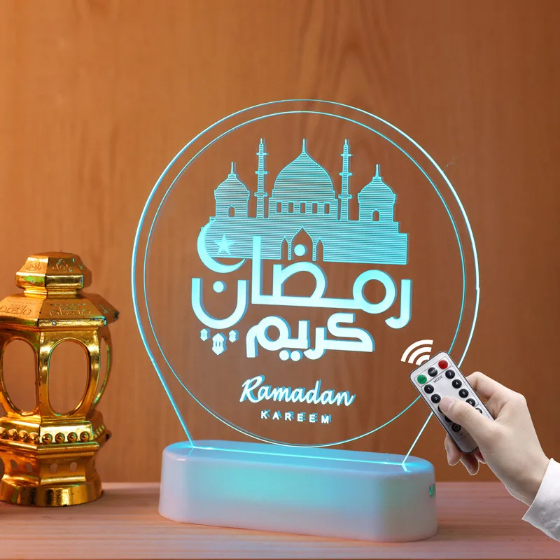 

Ramadan Decoration 2022 Moon Star Night Light EID Mubarak Decor Islam Home Islamic Muslim LED Ornament Kareem Eid Al-Fitr Gifts