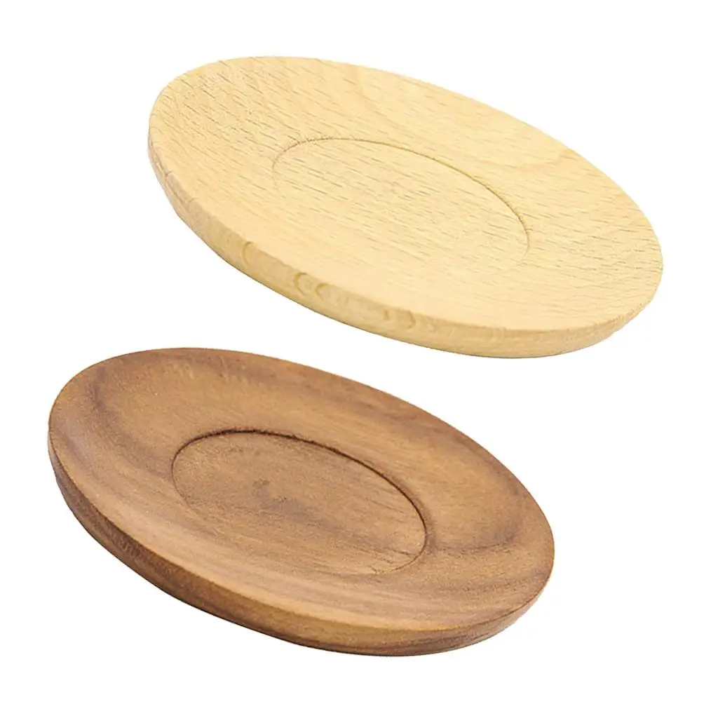Coaster for Drinks - Wood Cup Mug Mat Pad Protects Furniture from Damage | Дом и сад