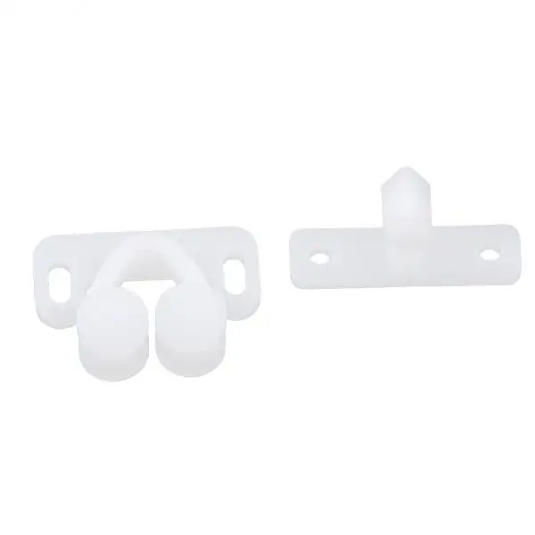 

10xWhite ABS Double Ball Cabinet Cupboard Display Door Roller
