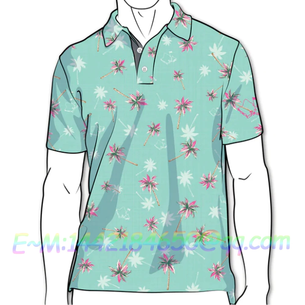 

Oahu, одежда для гольфа, летние мужские рубашки для гольфа, повседневная спортивная одежда с коротким рукавом Mark Golf, быстросохнущая воздухопр...