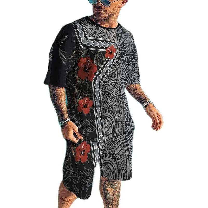 

Новинка, Футболки унисекс с цветочным 3D принтом, Мужской комплект для бега с креативным рисунком, смешная Женская Повседневная Уличная одеж...