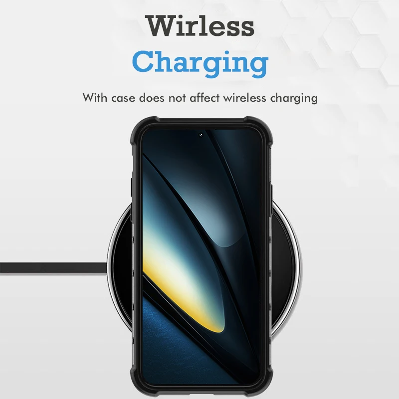 Полупрозрачный задний сотовый чехол для Xiaomi Poco F6 Pro PocoF6 PocoX6 Little X6 X6ProF6Pro 5G