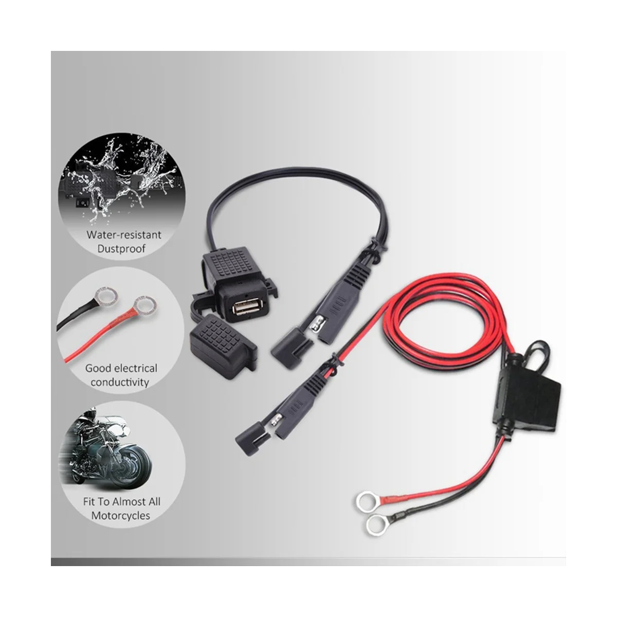 3 1 а мотоциклетный USB-адаптер для зарядного устройства SAE к USB-адаптеру телефона