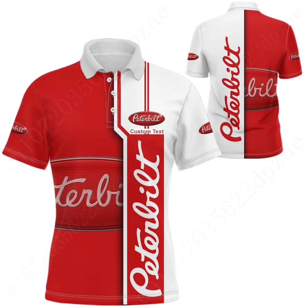 

Peterbilt T Shirt For Men Anime Polo Shirts And Blouses Harajuku Quick Drying Short Sleeve Top Unisex Clothing Casual Golf Wear