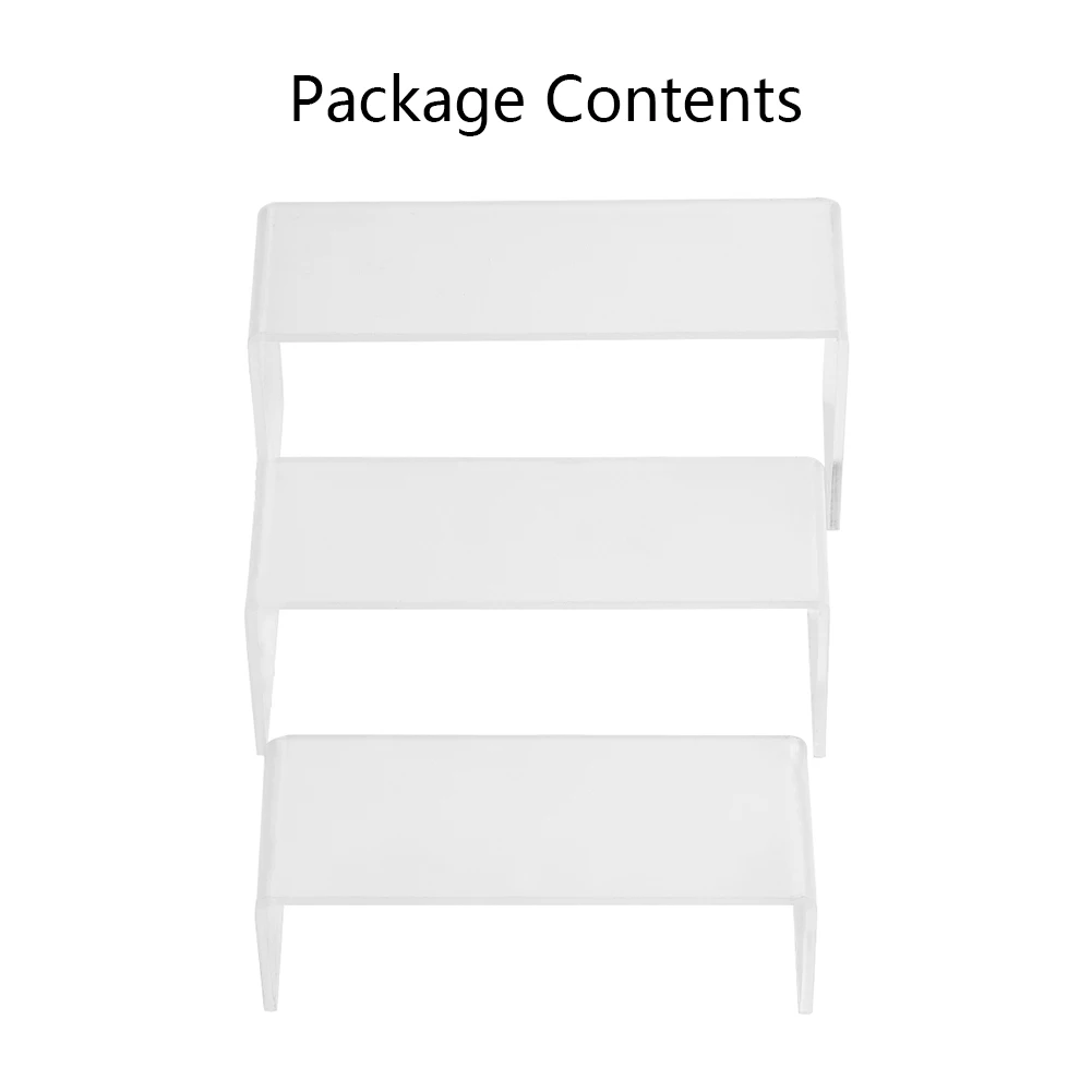 

3Pcs/Set 3mm Acrylic Display Stand Jewelry Showcase Storage Rack Shelf Ewelry Storage Rack Home Organizer 2022