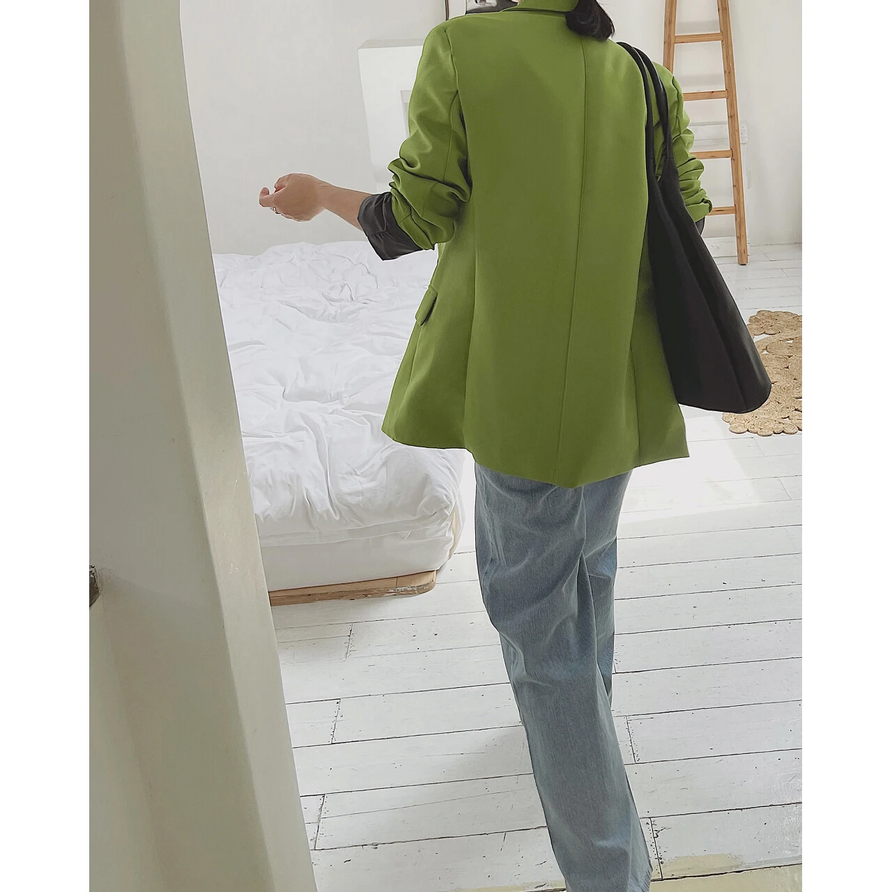 Женская Весенняя Повседневная Зеленая куртка Za недорогое пальто одежда блейзер