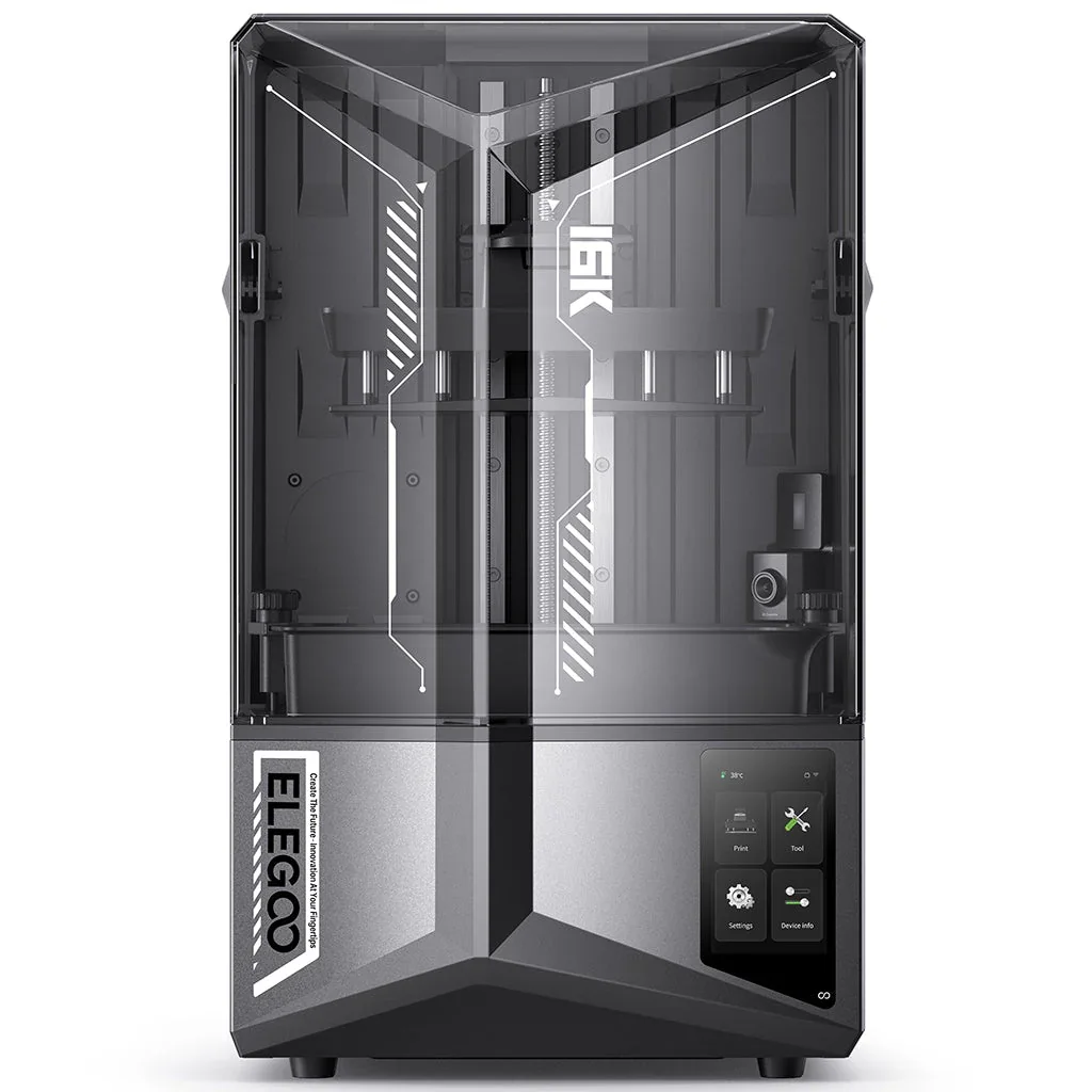 ELEGOO SATURN 4 ULTRA 16K 3D-принтер из смолы с мониторингом печати AI и высокоскоростной печатью до 150 мм/ч, размер 212x118x220 мм