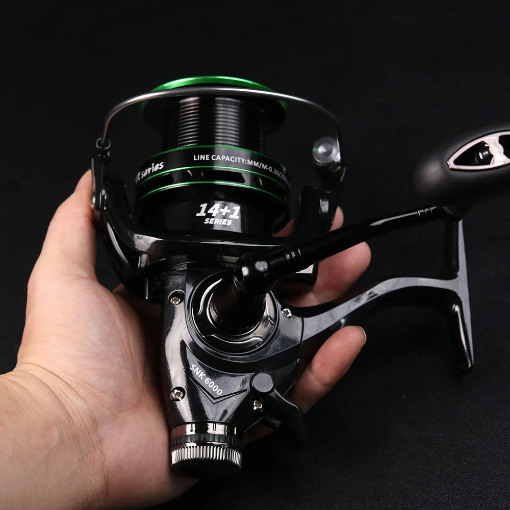 15kg-20kg Max Drag Carrete Pesca High Speed Gear Ratio 5.2:1 Metal Stainless Carp Wheel Tackle