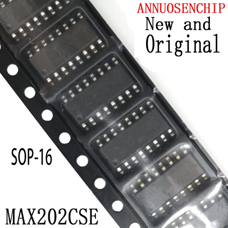 Новые и оригинальные SOP-16 MAX202ESE MAX202 CSE SOP16 MAX202CSE + T SOP MAX202CSE, 10 шт.