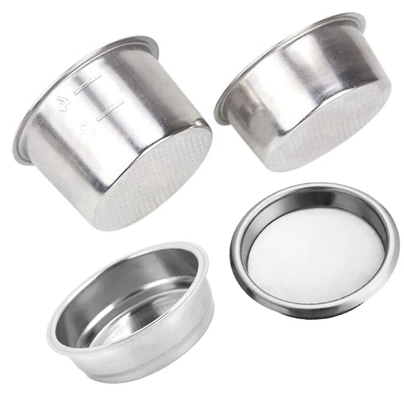 

4PCS 51Mm Coffee Filter Replacement Filter Basket For Coffee Bottomless Portafilter For Delonghi Espresso Machine Part