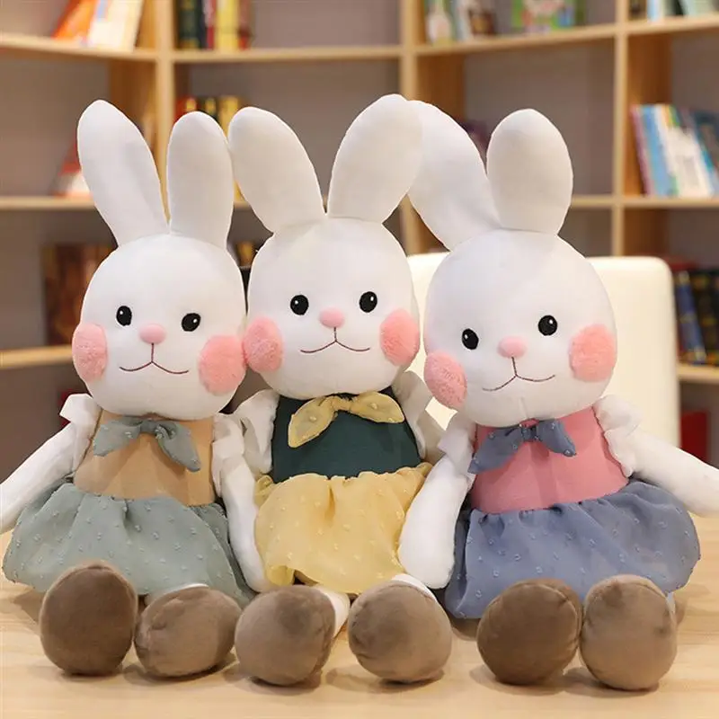 

2 Pcs Cartoon Rabbit Toys Stuffed Bunny Dolls Bunny Toys Simulation Rabbit Dolls