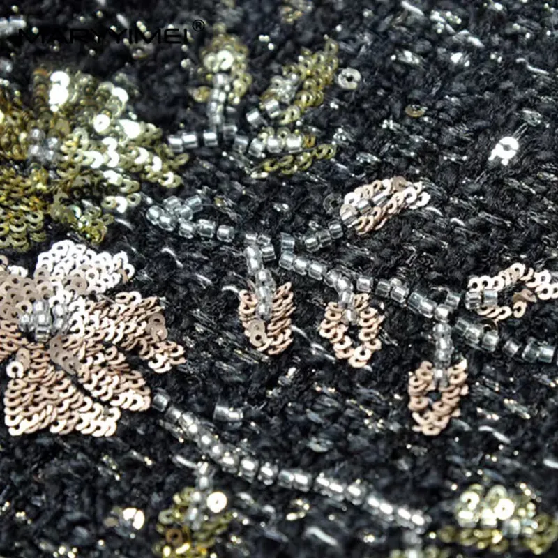 MARYYIMEI модное осенне-зимнее новое стильное женское пальто с воротником-стойкой и