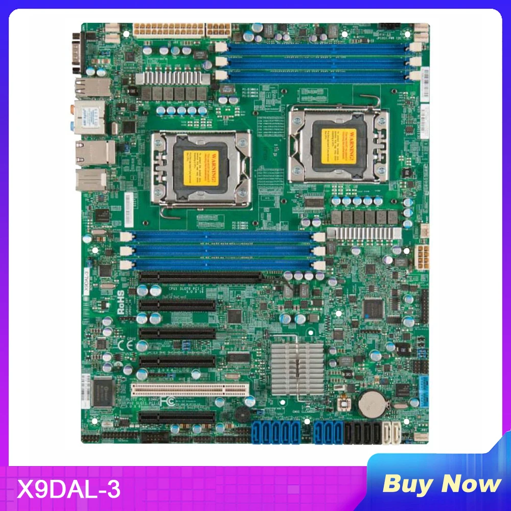 

X9DAL-3 For Supermicro Server Motherboard LGA1356 Xeon Processor E5-2400 v2 DDR3 8x SAS/SATA2 Ports From C606